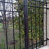 Черный кованый забор с пиками Код: ЗА-276/77