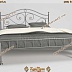Кровать с декоративными коваными элементами АРТ: 3010/13
