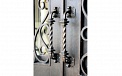Застекленная кованая дверь в виде крыльца Код: ДВ-06/51